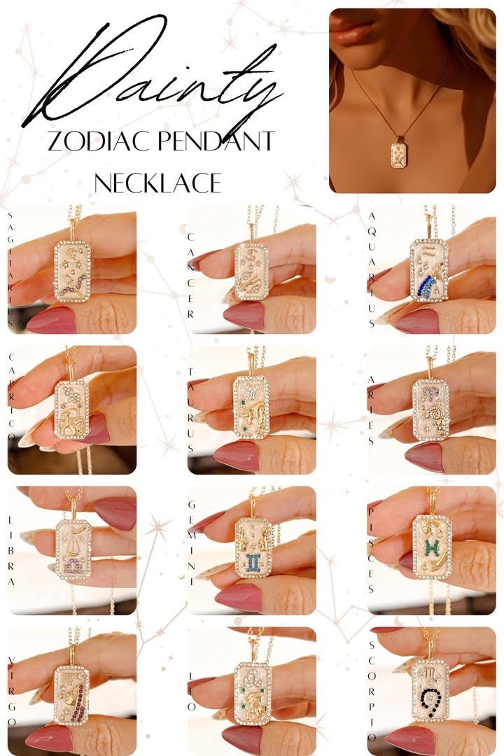 Zodiac Pendant Necklace