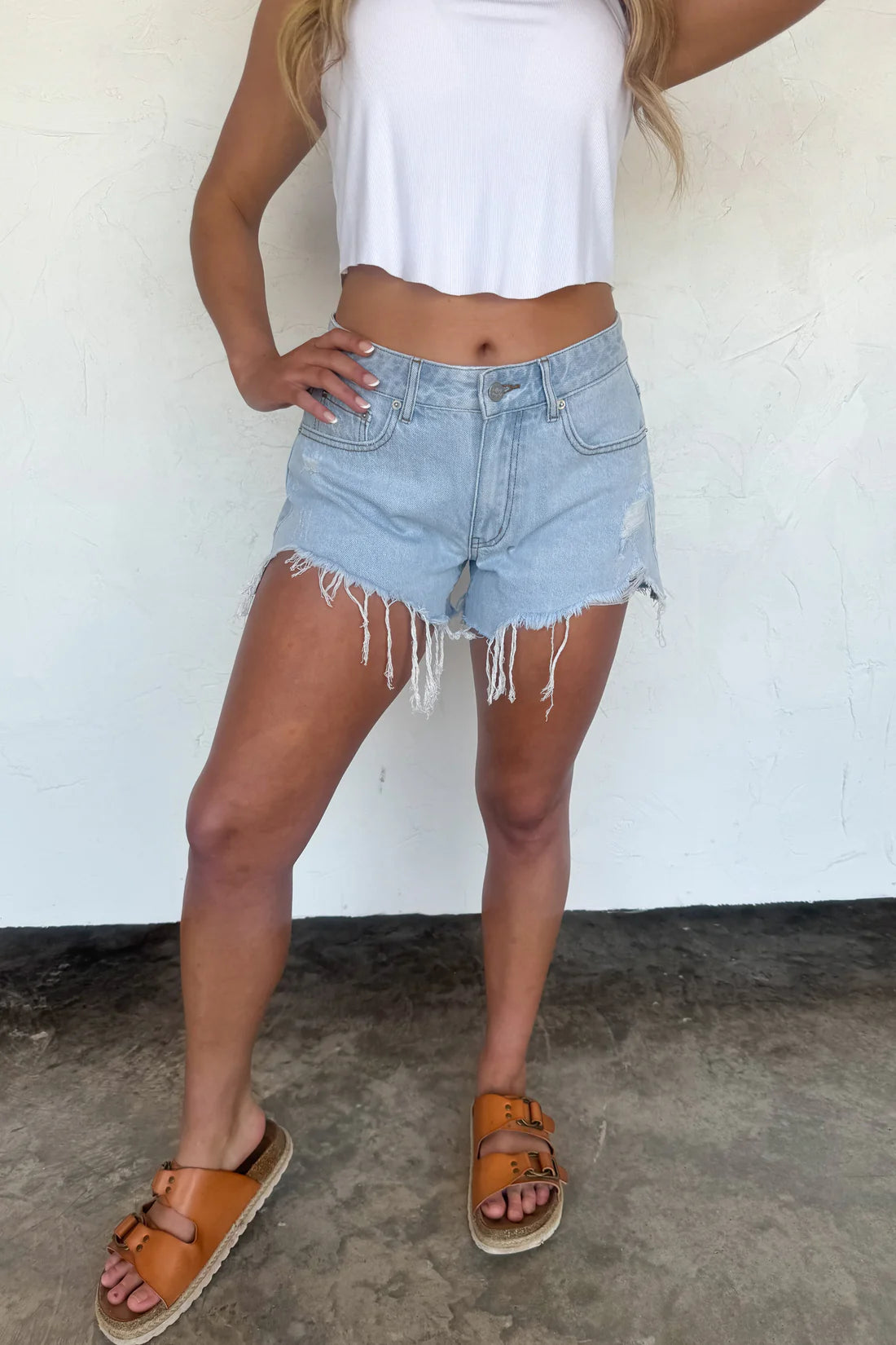 SUNKISSED CUTOFF SHORTS