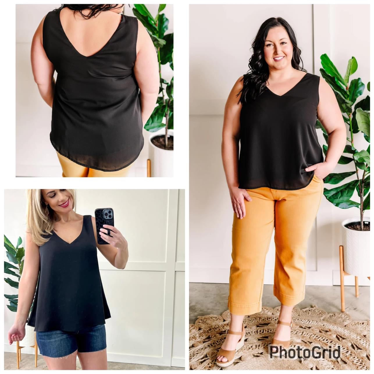 FS VNECK BLOUSE TANK