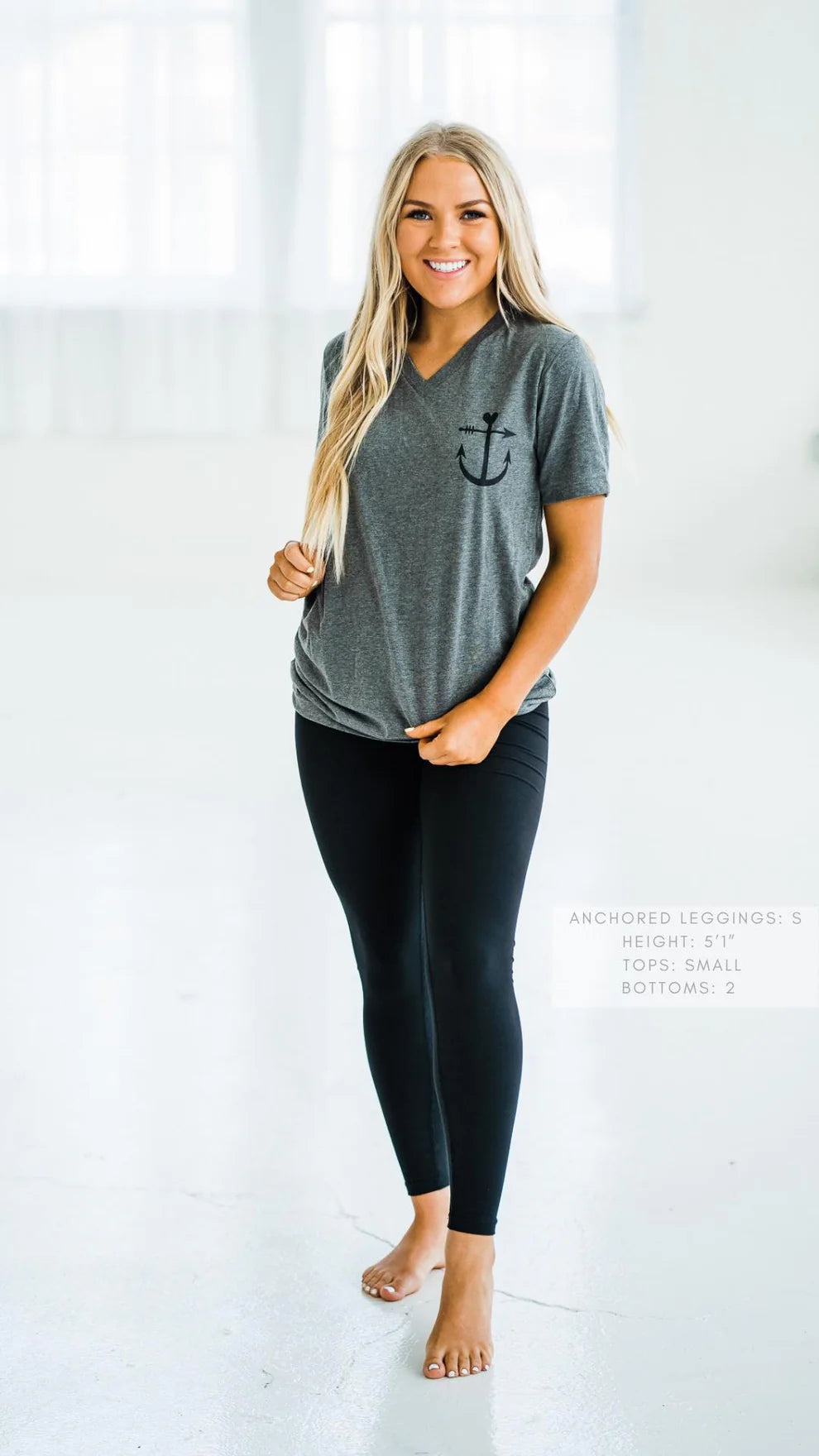 Anchored Arrow NO Pocket Leggings