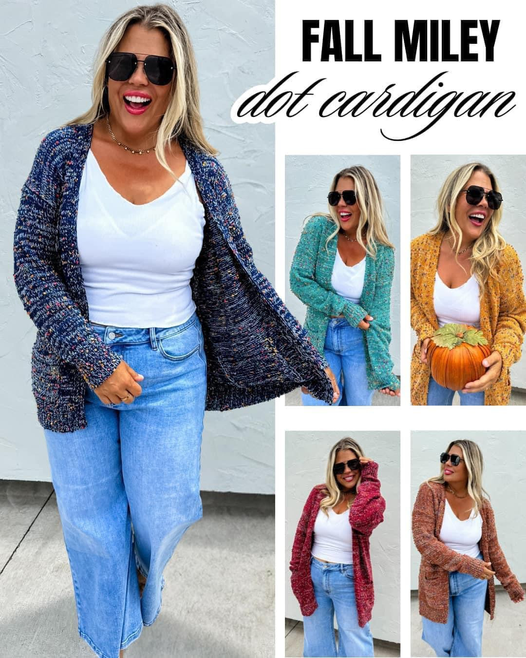 Fall Miley Dot Cardigan