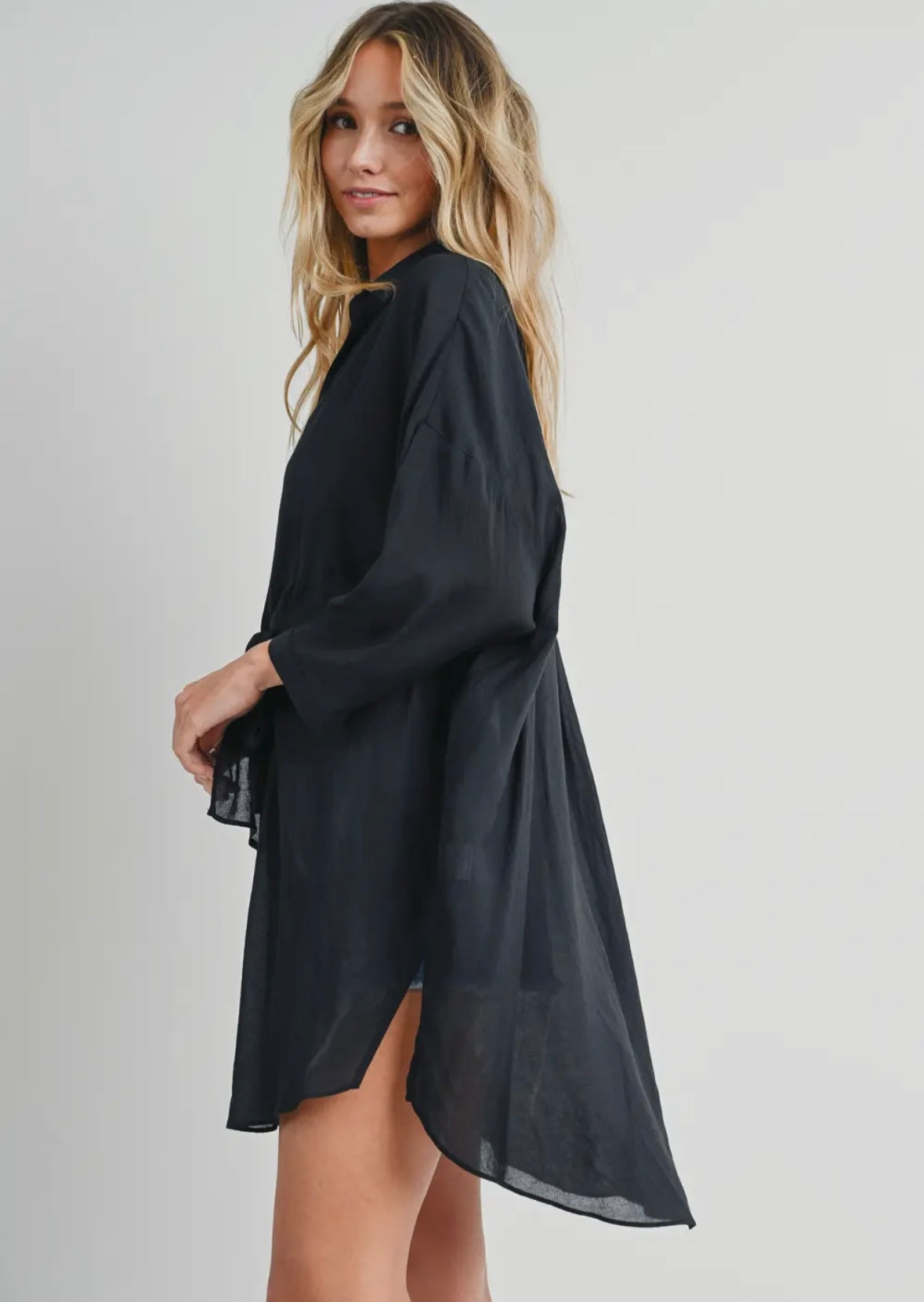 Front Tie Tunic Top