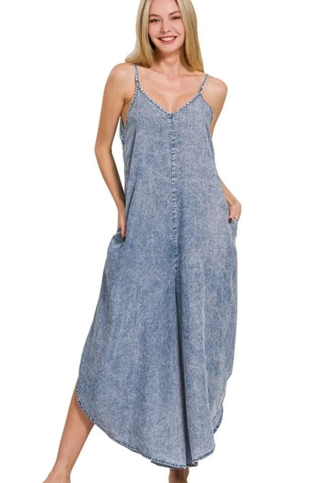 Chambray Romper