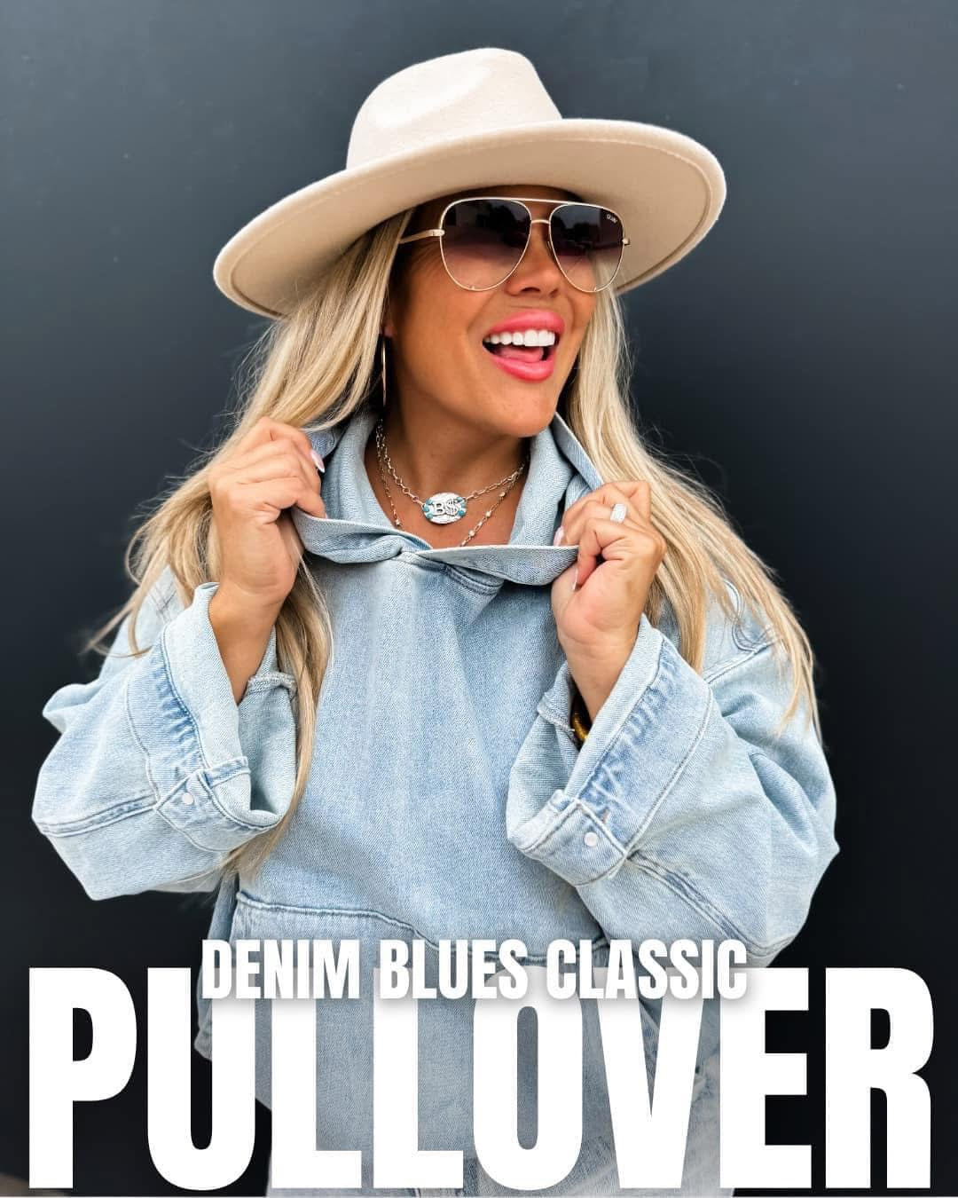 Denim Blues Classic Pullover