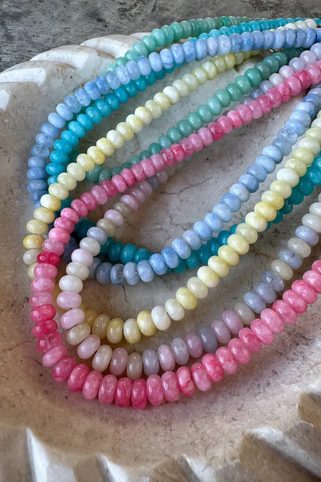 Summer Stone Bead Necklace
