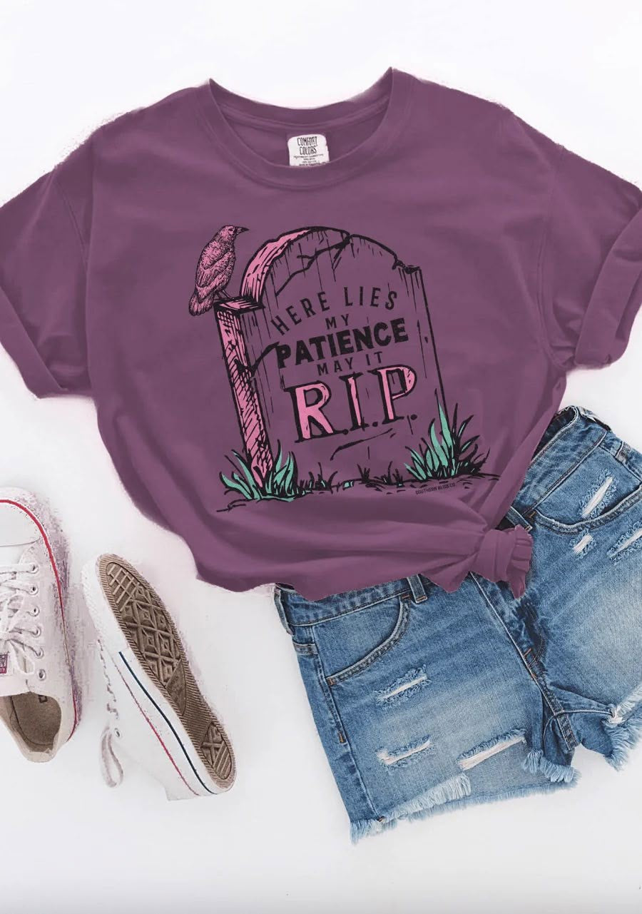 Here Lies My Patience Tee