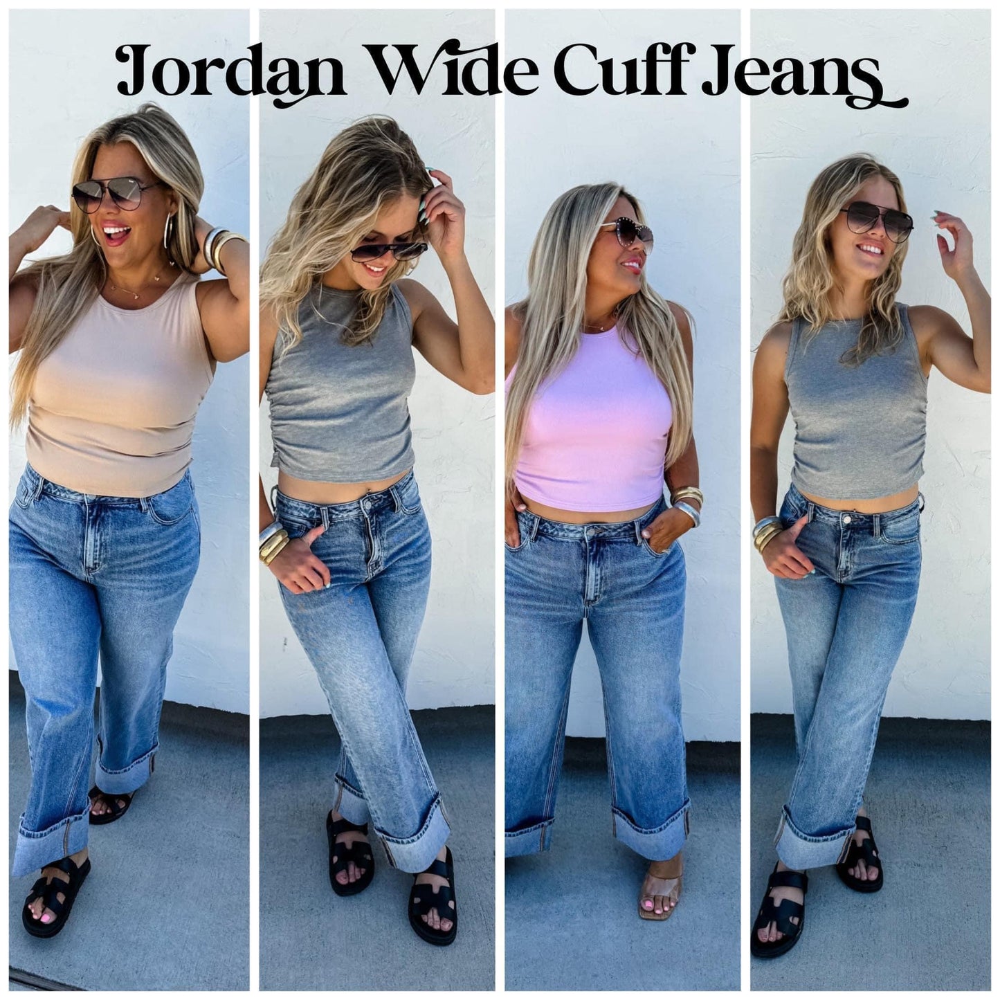 Jordan Wide Cuff Jeans