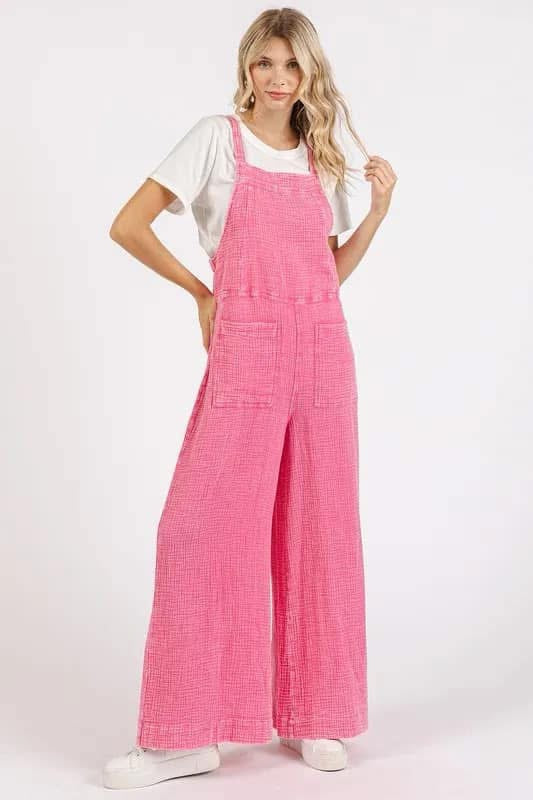 Wide Leg Overalls