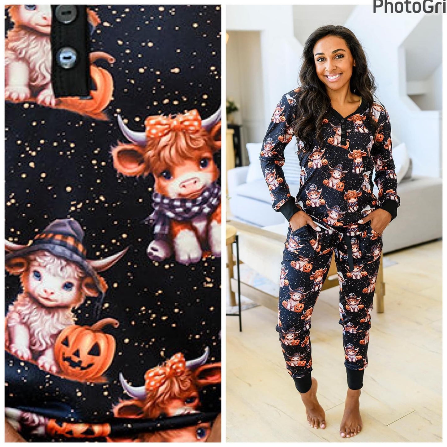 Halloween Cows PJs