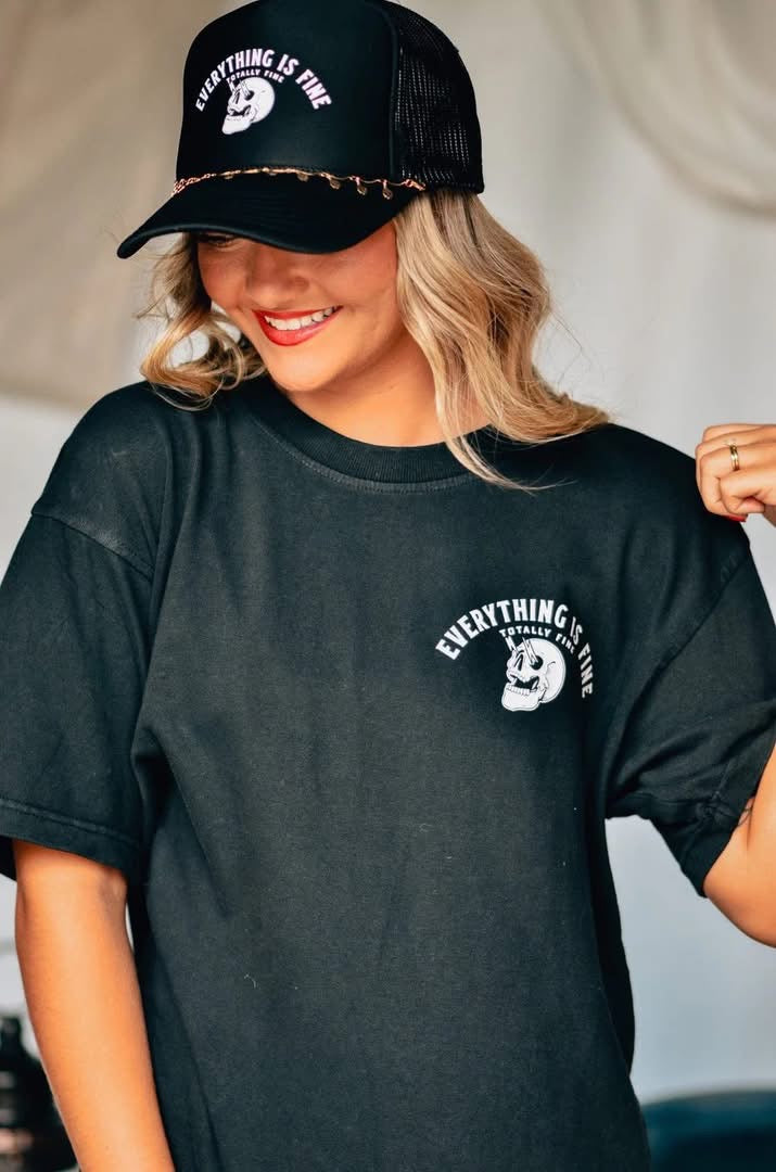Everything Fine Skelly Tee