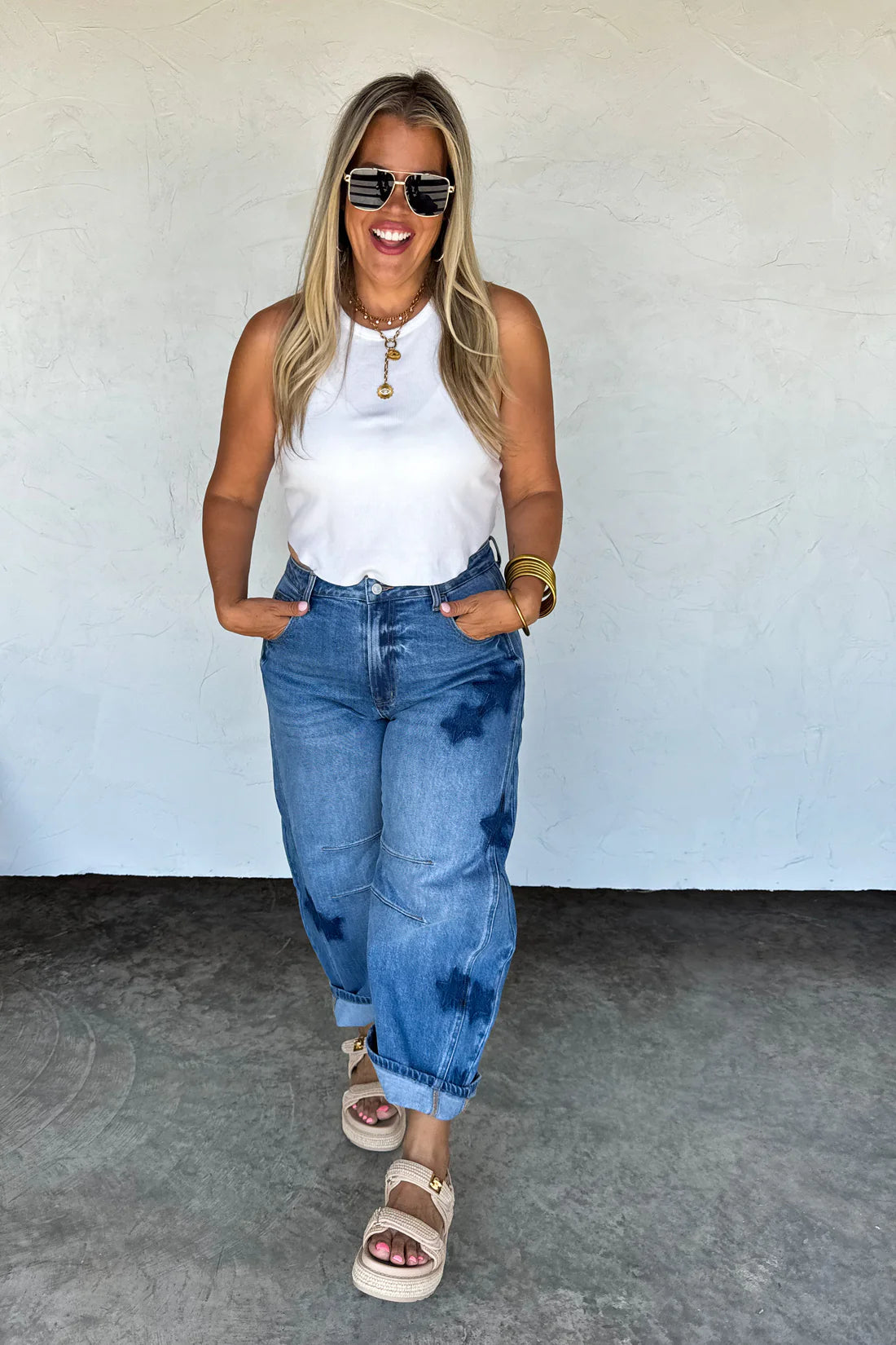Born to Shine Barrel Jeans