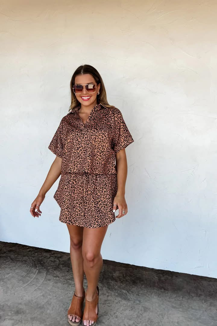 Hot to Spot Cheetah Skort Set