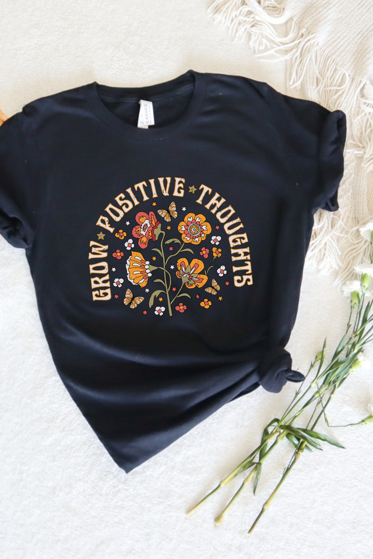 PU - GROW POSITIVE THOUGHTS TEE(BELLA CANVAS)