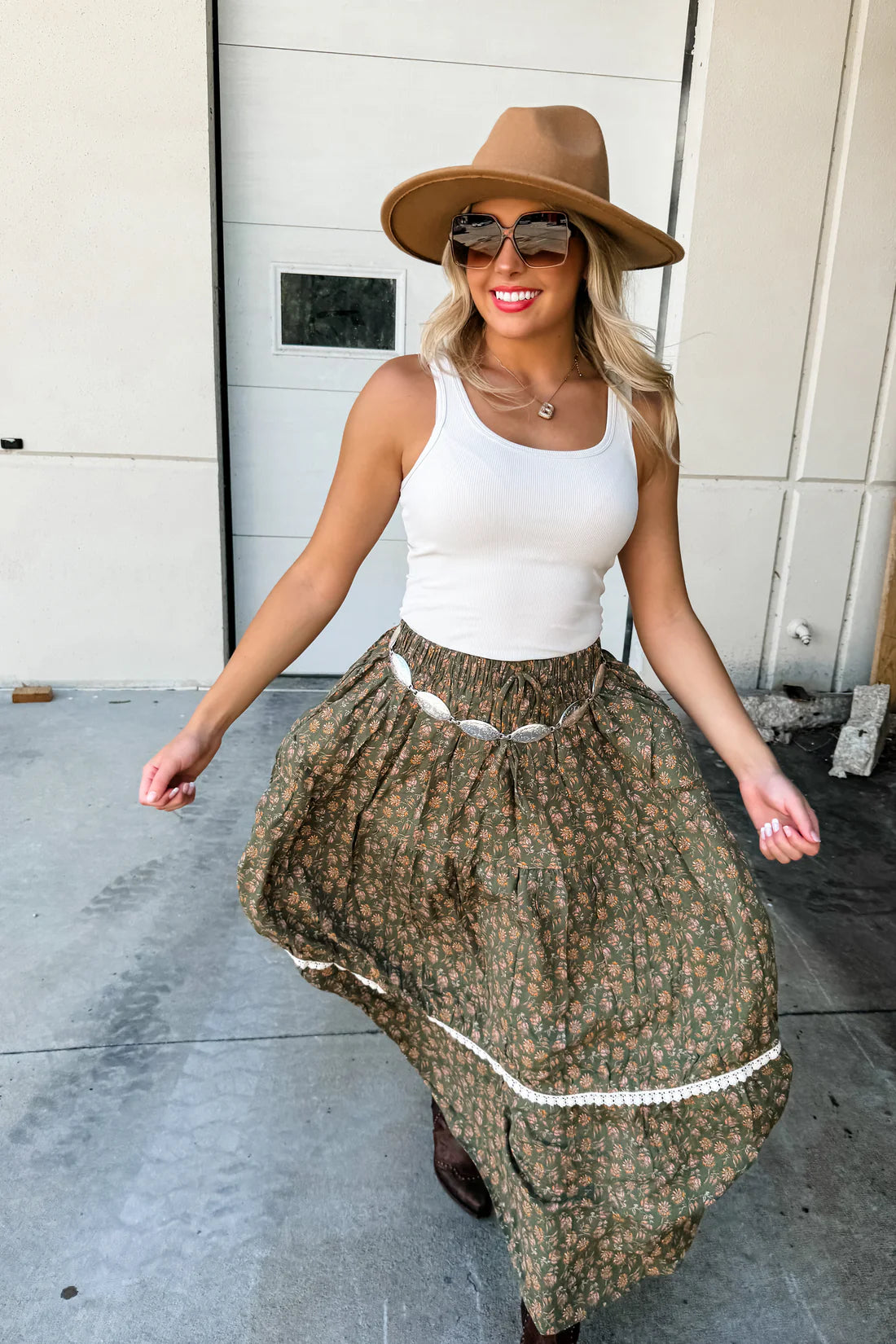 Autumn Floral Skirt