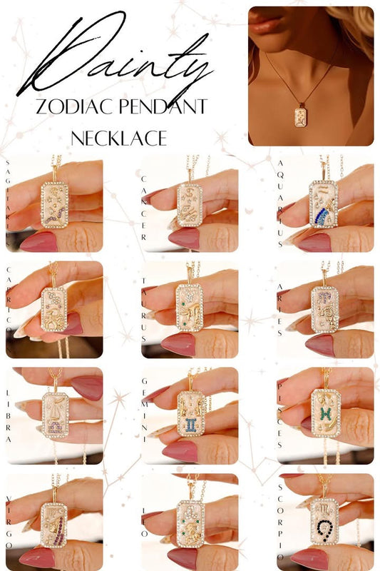Zodiac Pendant Necklace