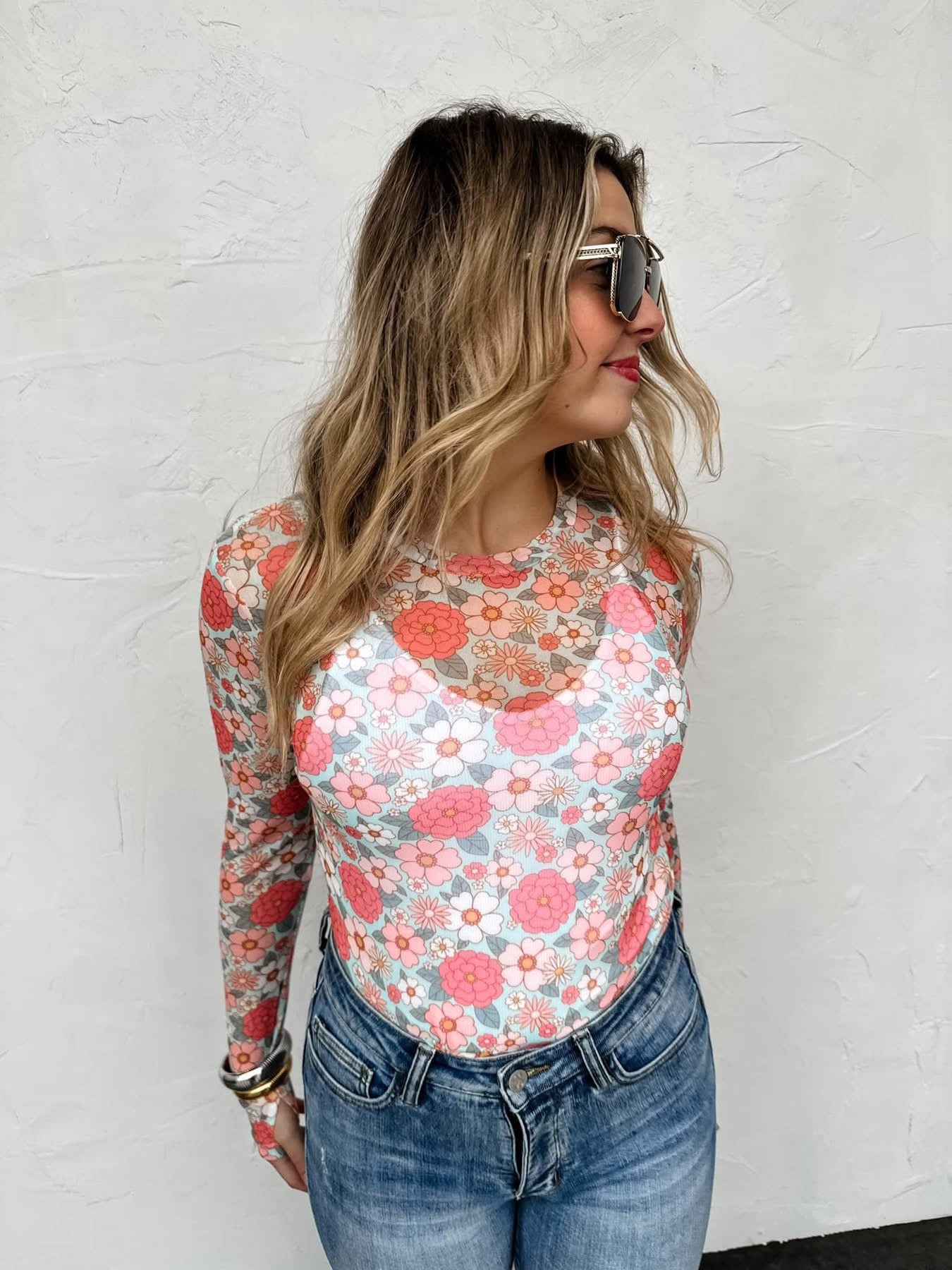 Dress it up Mesh Top - Spring Florals