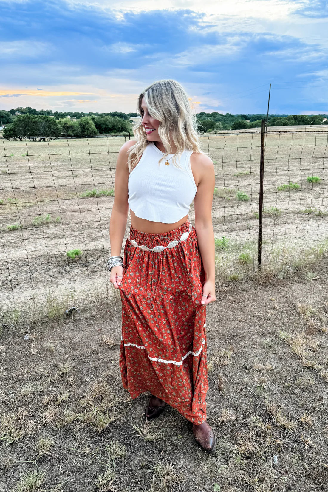 Autumn Floral Skirt