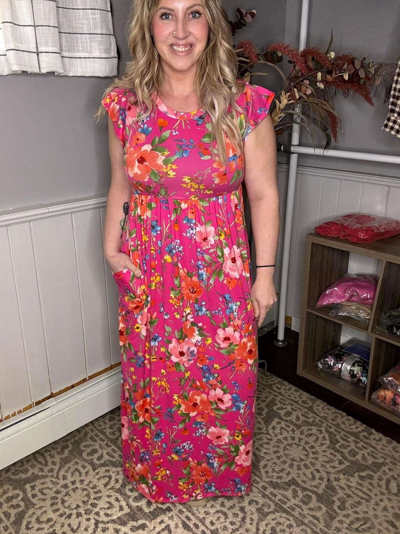 In your dreams Fuschia maxi