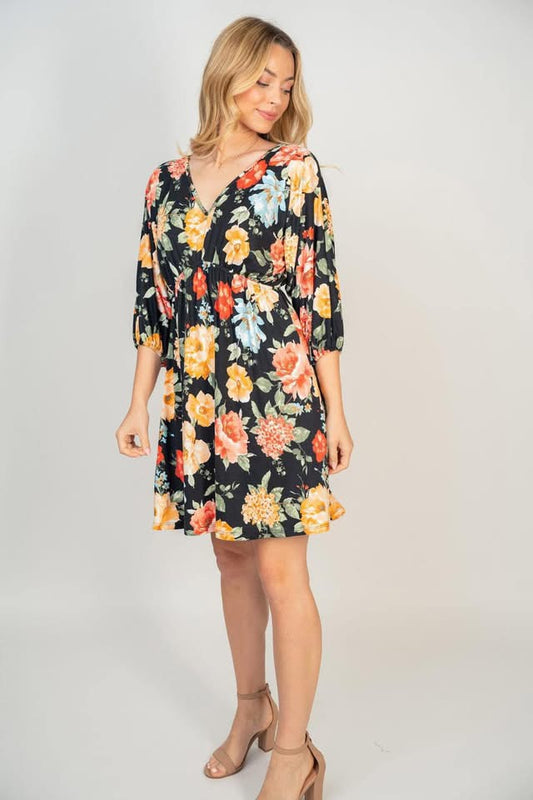 Black Floral Dress