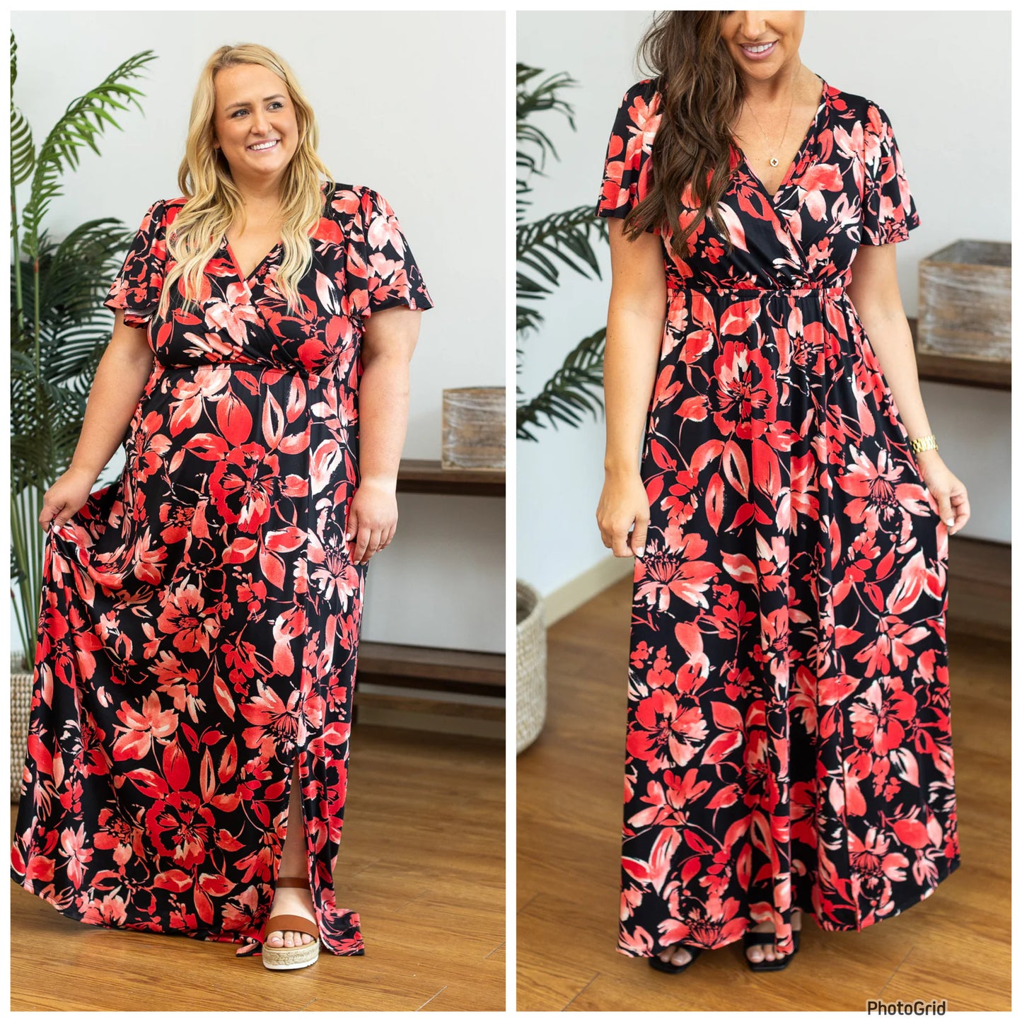 Millie Dress Red/Black