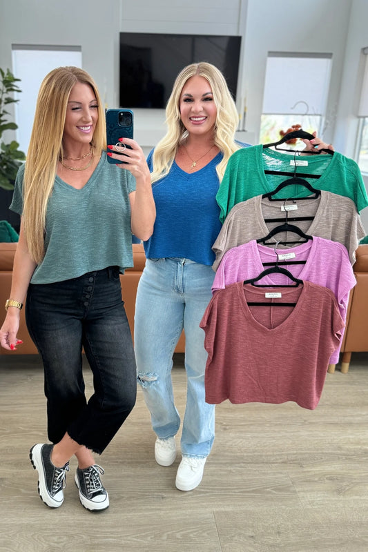 Classic Comfort V-Neck Crop