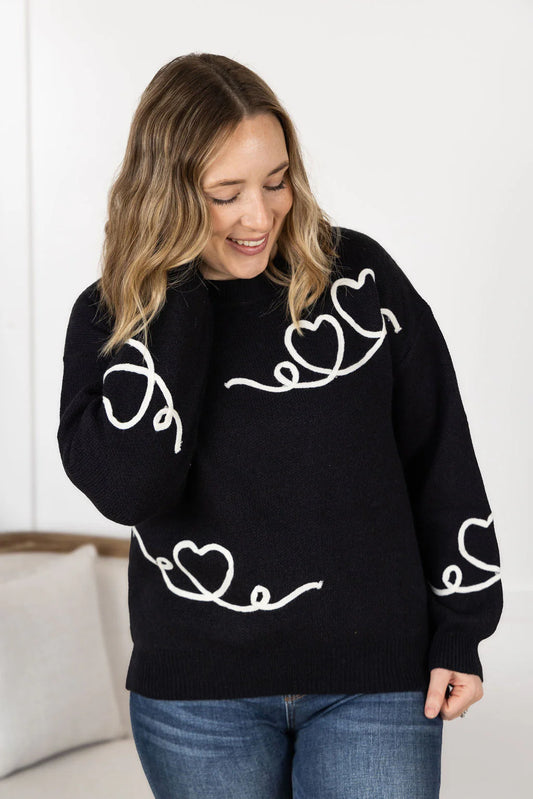 Black Heart Sweater