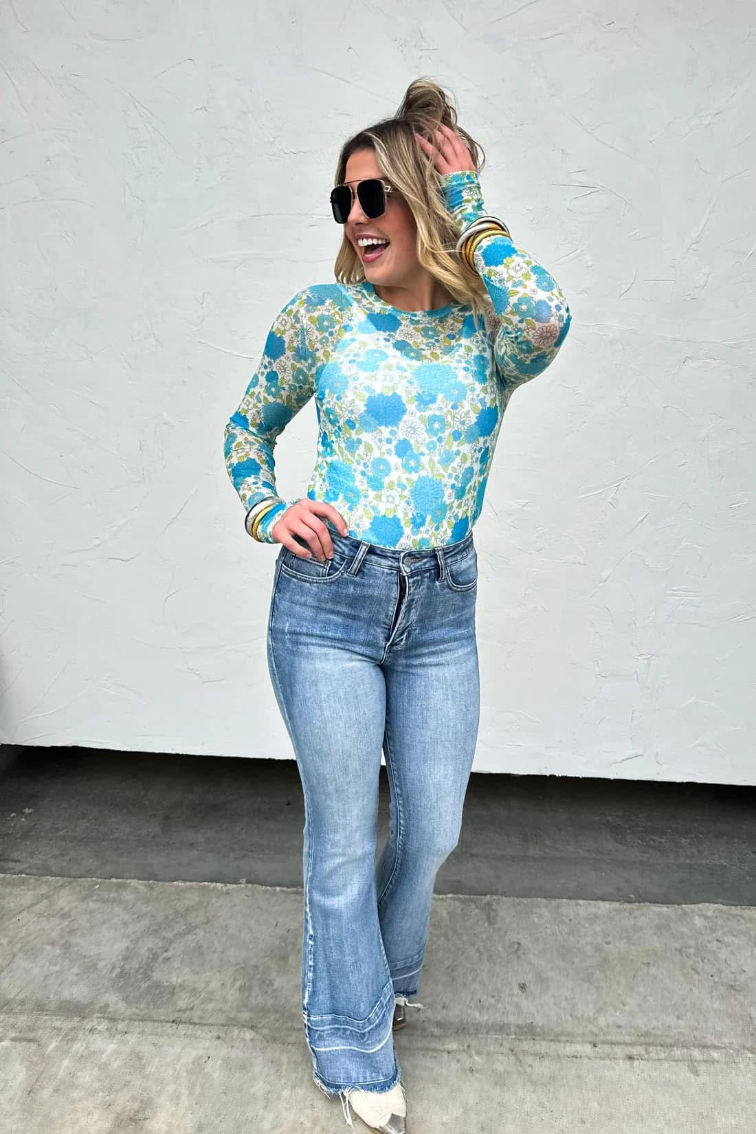 Dress it up Mesh Top - Spring Florals