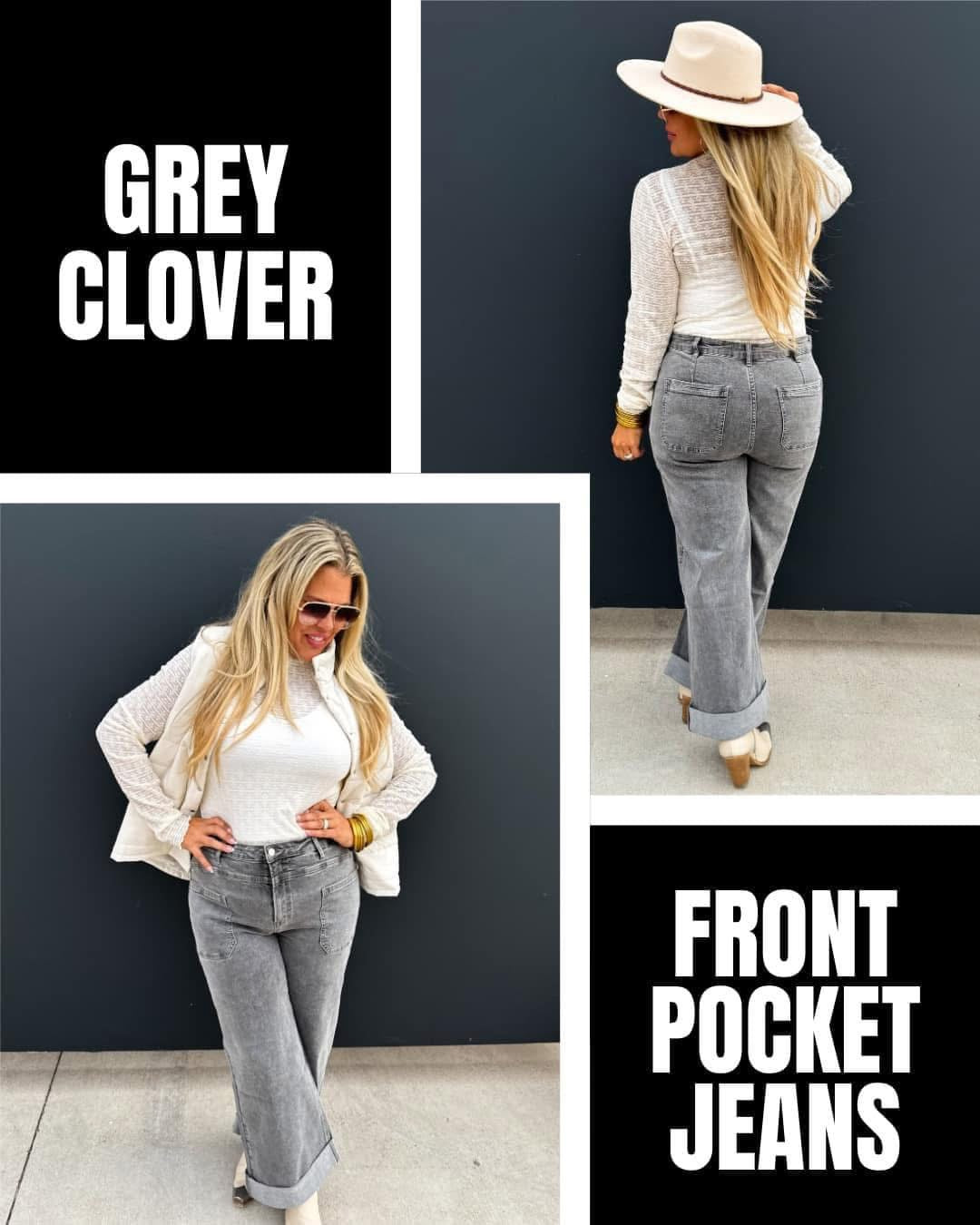 Clover Jeans - Grey