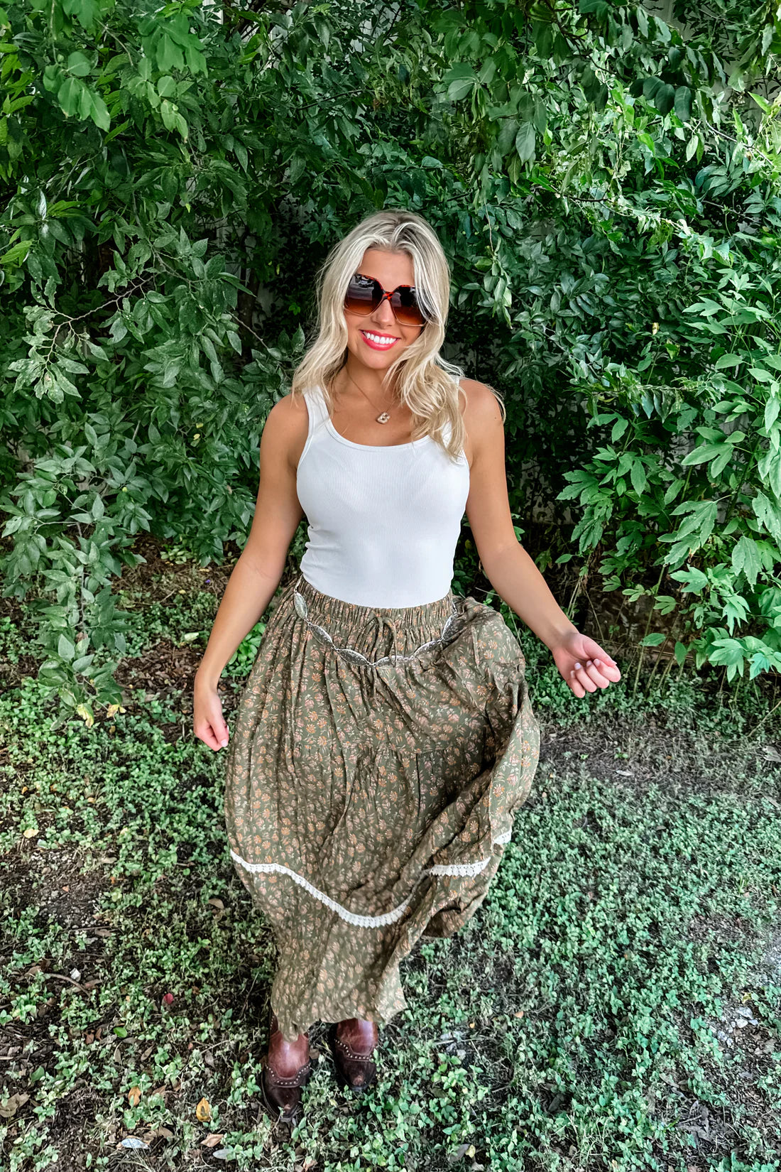 Autumn Floral Skirt