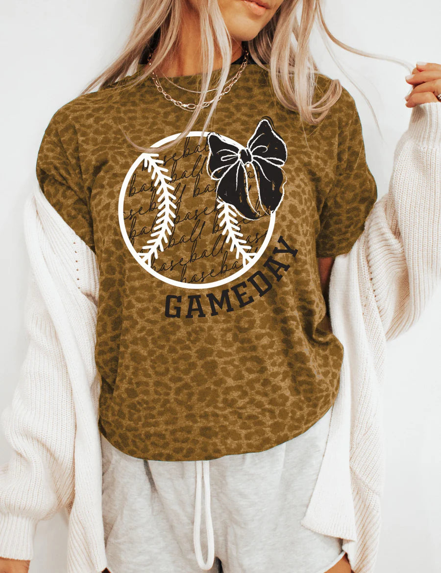 Game Day Leopard Tee