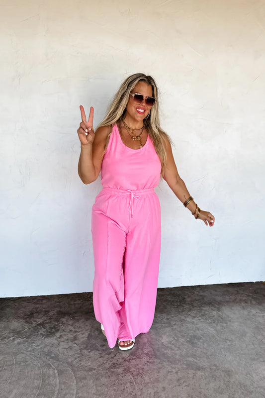 ALL SET TANK ROMPER