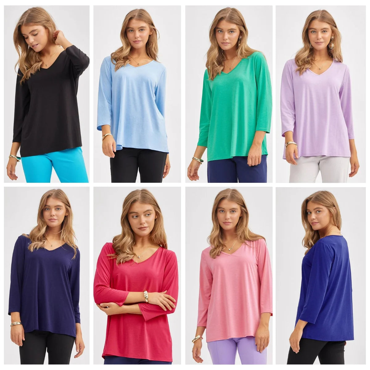Signature V Neck Top
