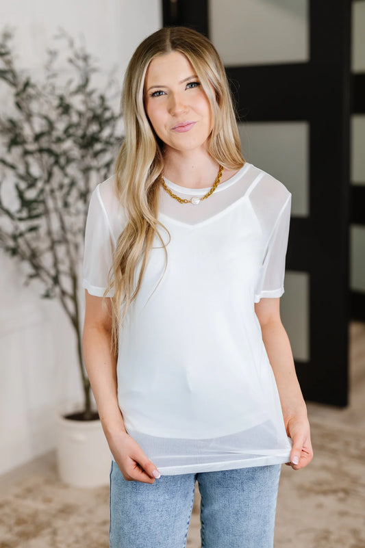 WHICH CHOICE LAYERED MESH TOP