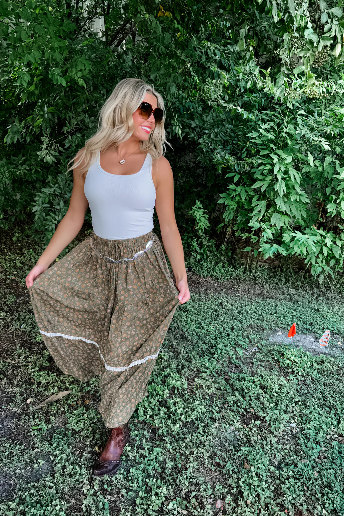 Autumn Floral Skirt