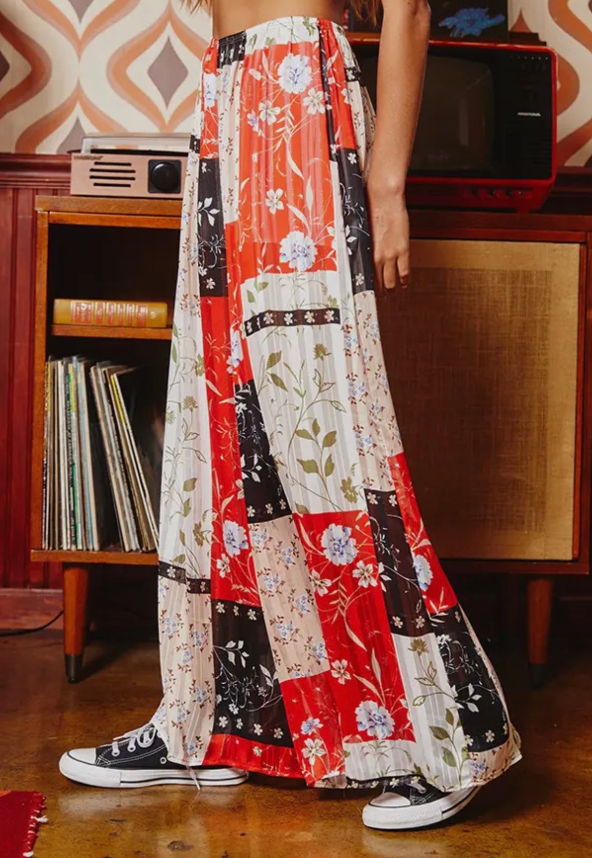 Patchwork Palazzo Pant