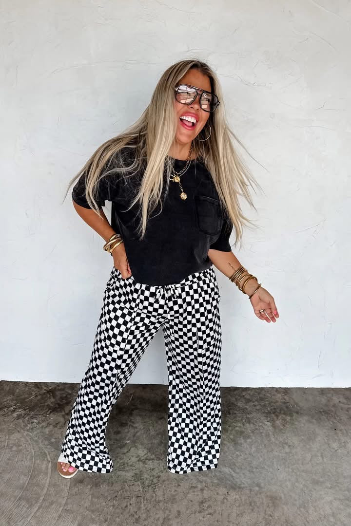 Haddie Checkered Pants