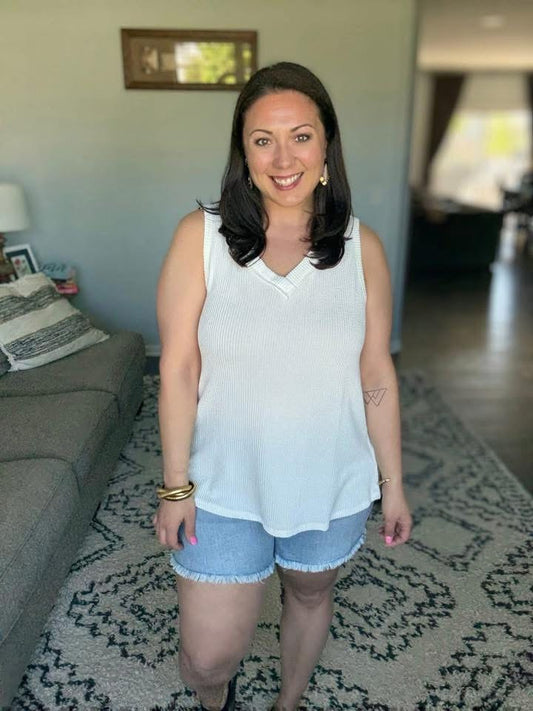 Thread Lightly Tank - White