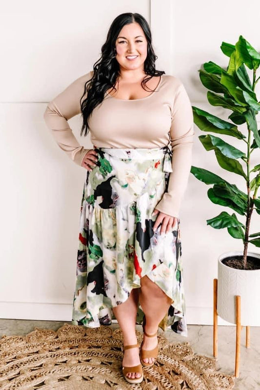 Silky Wrap Skirt- FS