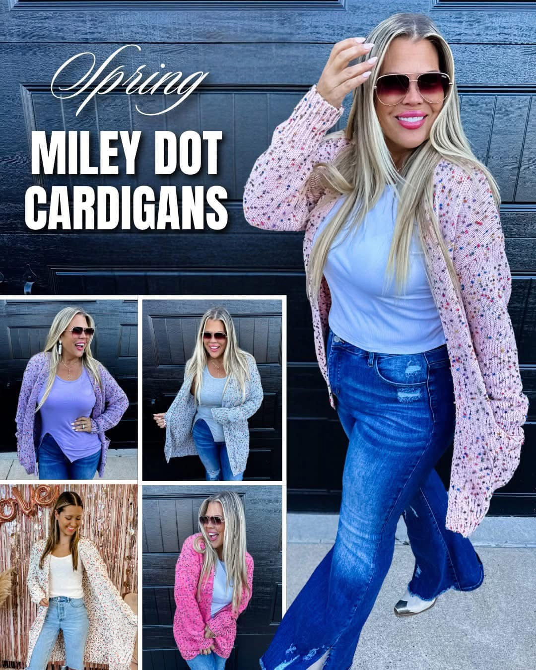 Spring Miley Dot Cardigan