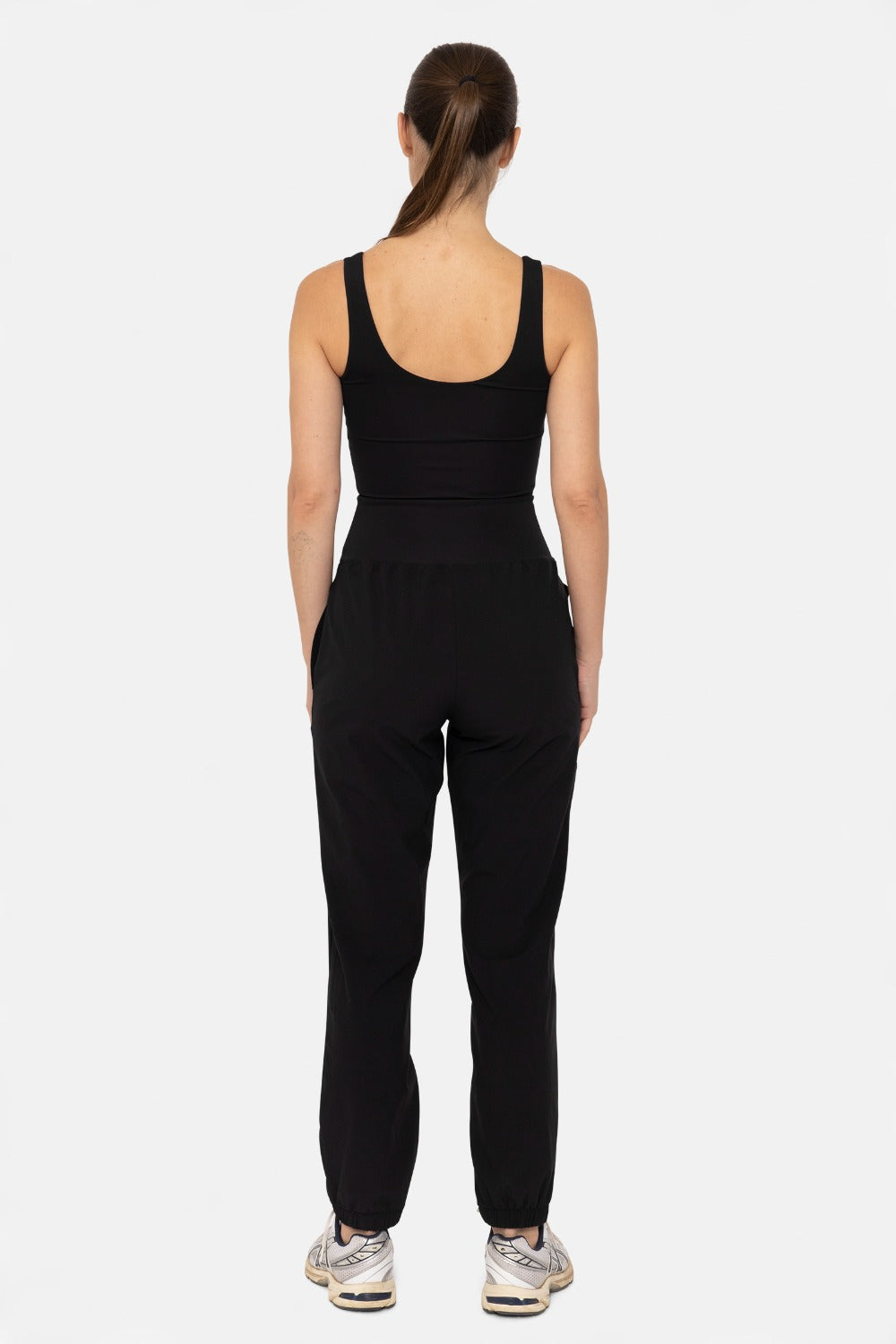 Keyhole Cut Out Jogger Jumpsuit