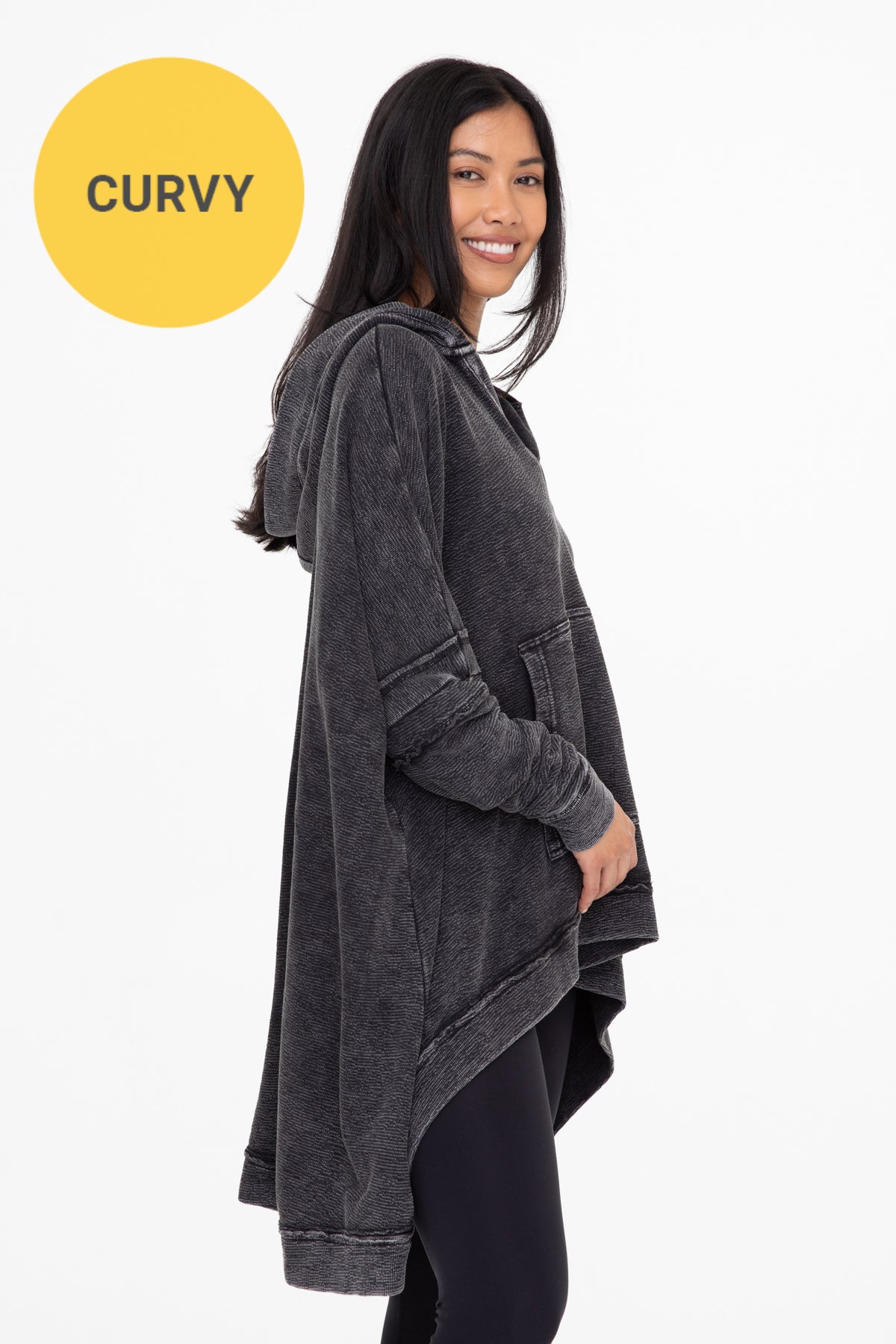 Oversized Hi/Low Boho Pullover Hoodie