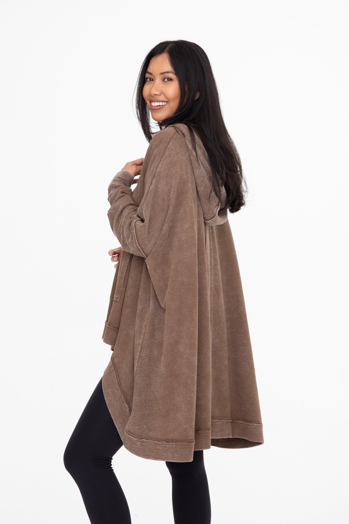 Oversized Hi/Low Boho Pullover Hoodie
