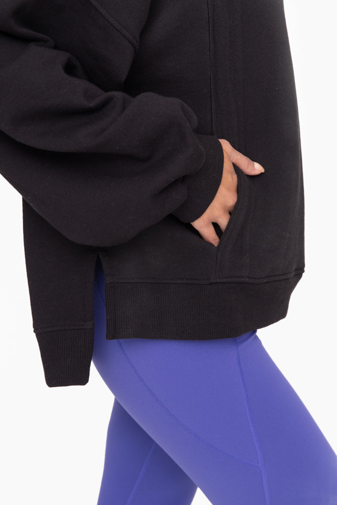 Oversized Mock Neck Pullover
