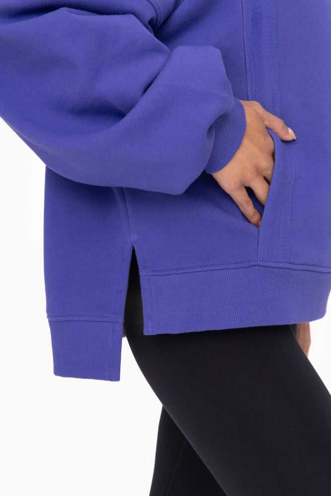 Oversized Mock Neck Pullover