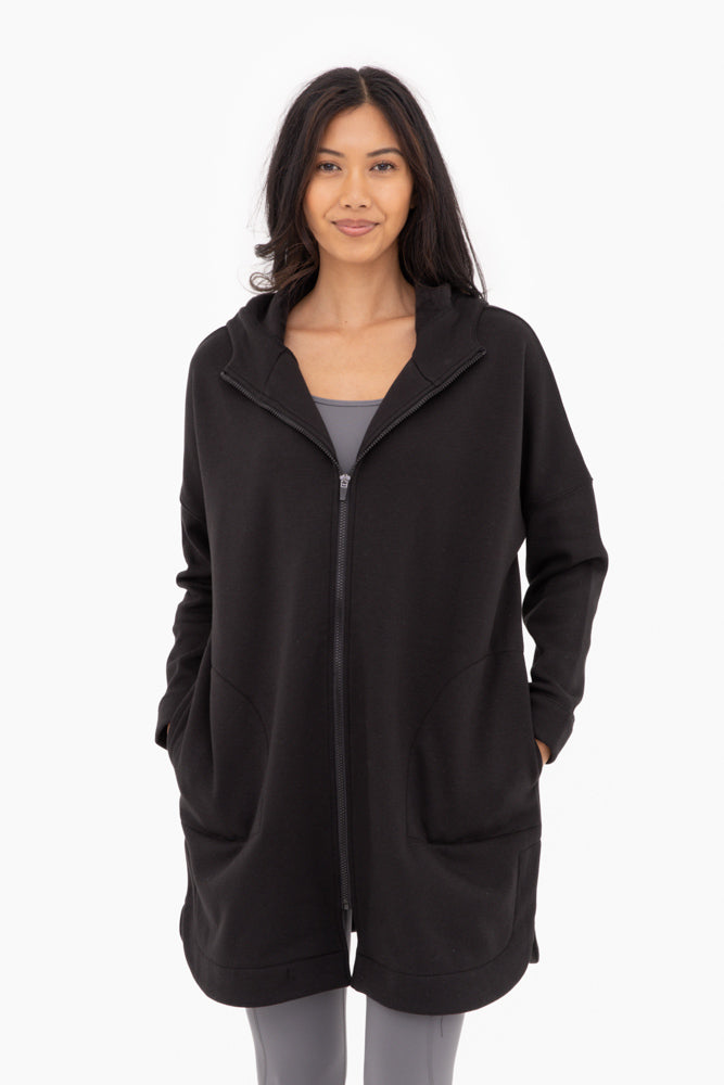 Longline Zip Up Jacket