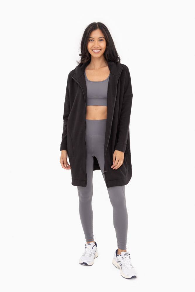 Longline Zip Up Jacket