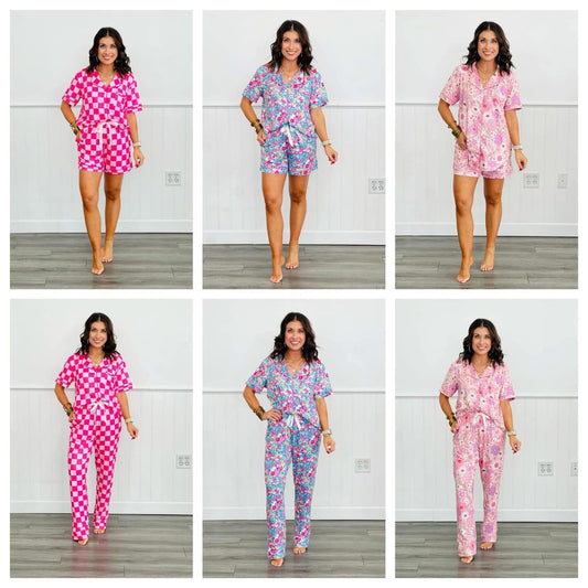 Shirley Spring Button Pjs - Joggers Set
