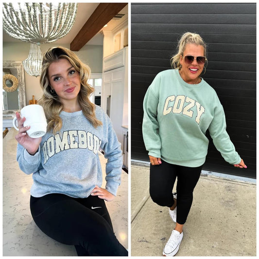 Sherpa Embroidered Sweatshirts