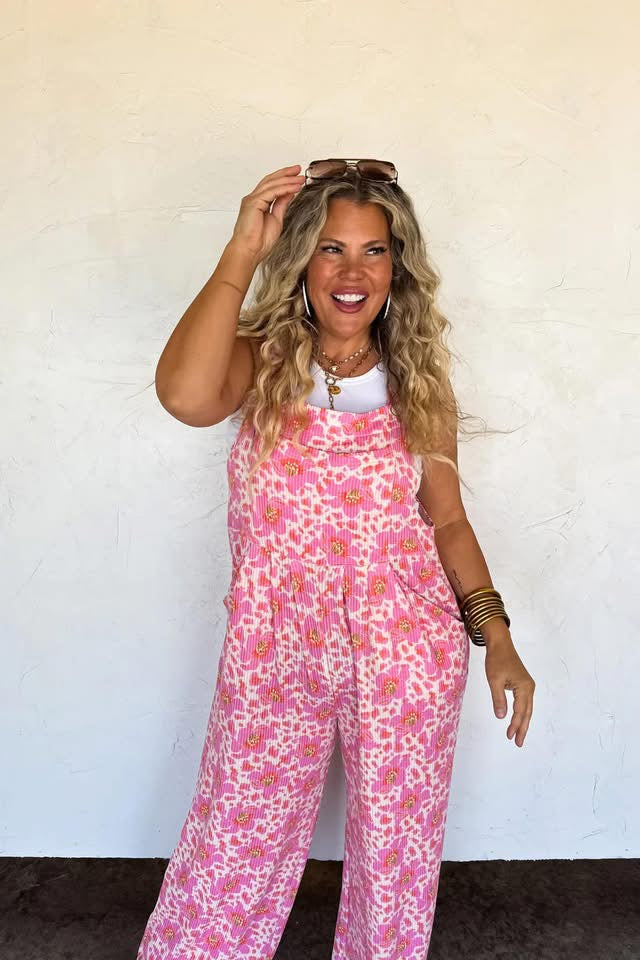 Floral Boho Overalls