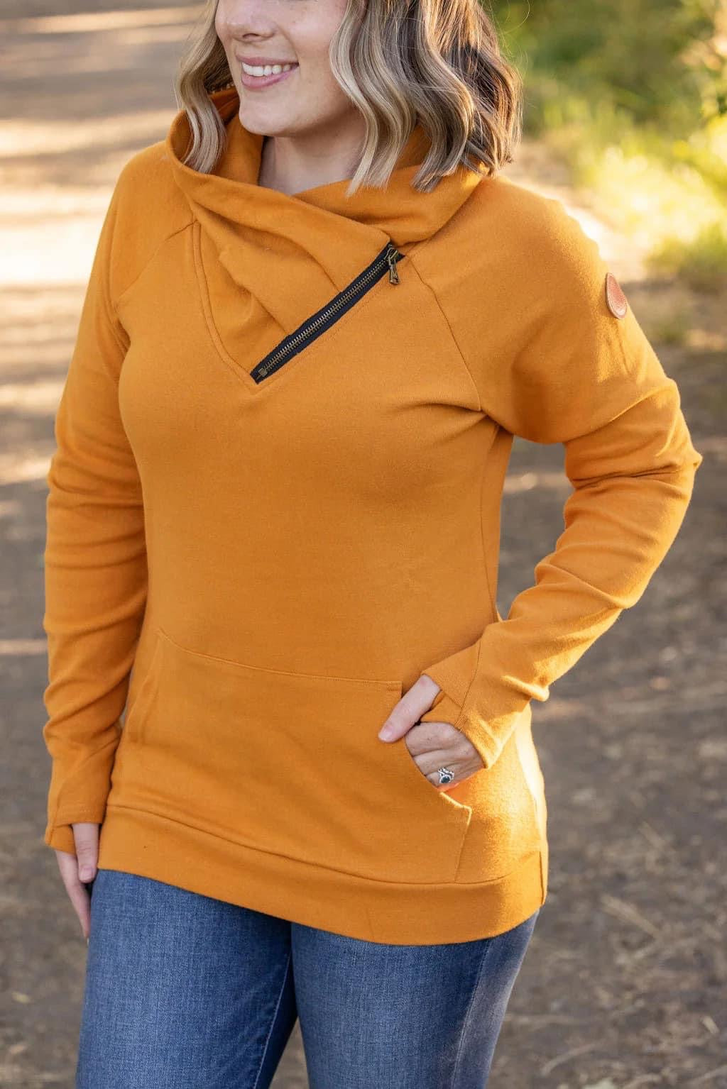 Zoey Zip Cowl- camel